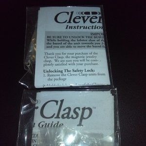4 Silver and 4 gold Clever Clasps plus 3 gold necklace extenders